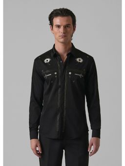 Banana Club - Black Handcrafted Designer Shirt