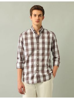 Arrow Sports - Cotton Full Sleeves Brown Shirt