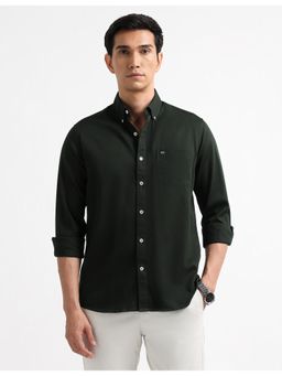 Arrow Sports - Cotton Full Sleeves Green Shirt