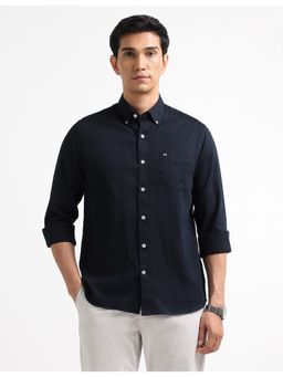 Arrow Sports - Cotton Full Sleeves Navy Blue Shirt