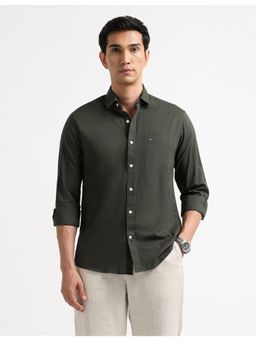 Arrow Sports - Cotton Full Sleeves Green Shirt
