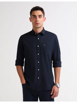 Arrow Sports - Cotton Full Sleeves Navy Blue Shirt