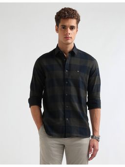 Arrow Sports - Cotton Full Sleeves Green Shirt