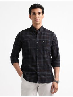 Arrow Sports - Cotton Full Sleeves Navy Blue Shirt