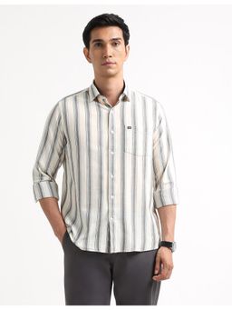 Arrow Sports - Cotton Full Sleeves Beige Shirt