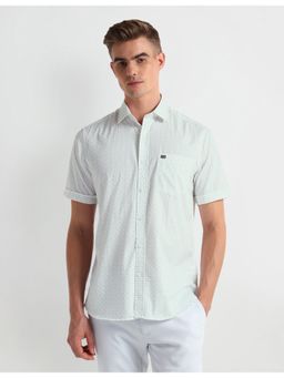 Arrow Sports - Cotton Half Sleeves White Shirt