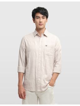 Arrow Sports - Cotton Full Sleeves Beige Shirt