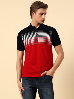Cantabil - Red Stripes Polo T-Shirt