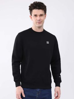 Rock.it - Black Crew Neck Full Sleeve Sweatshirt