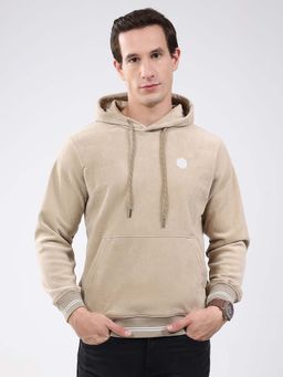 Monte Carlo - Beige Neck Full Sleeve Hoodie