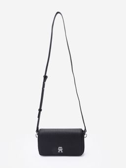 Tommy Hilfiger - Solid Black Pu Sling Bag