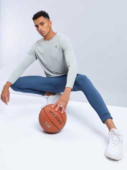 Technosport - Men Solid Slim Fit Round Neck Sports T-Shirt With Technocool