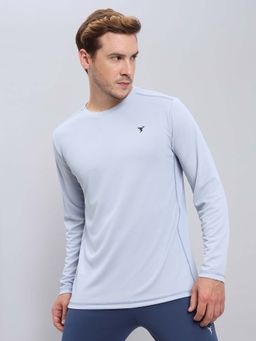 Technosport - Men Solid Slim Fit Round Neck Sports T-Shirt With Technocool