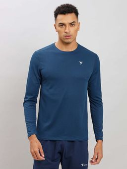 Technosport - Men Solid Slim Fit Round Neck Sports T-Shirt With Technocool
