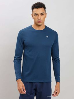 Technosport - Men Solid Slim Fit Round Neck Sports T-Shirt With Technocool