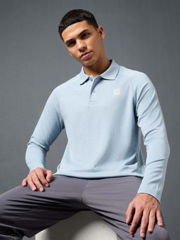 Technosport - Men Solid Slim Fit Polo Sports T-Shirt With Double Cool