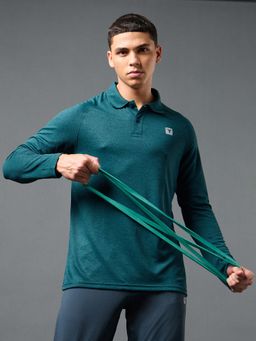 Technosport - Men Solid Slim Fit Polo Sports T-Shirt With Double Cool