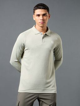 Technosport - Men Solid Slim Fit Polo Sports T-Shirt With Double Cool