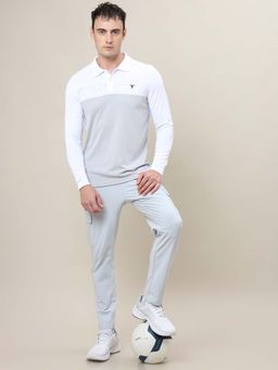 Technosport - Men Colorblock Slim Fit Polo Sports T-Shirt With Technocool