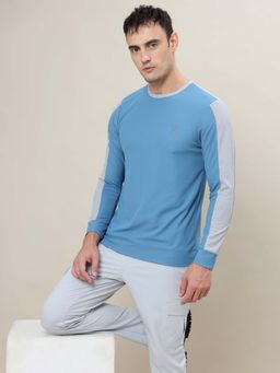 Technosport - Men Colorblock Slim Fit Round Neck Sports T-Shirt With Matpiq