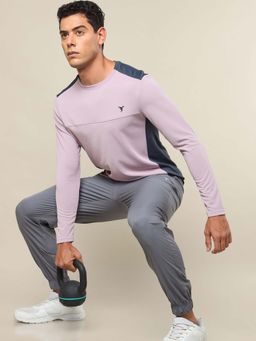 Technosport - Men Colorblock Slim Fit Round Neck Sports T-Shirt With Technocool