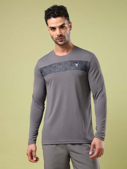 Technosport - Men Printed Slim Fit Round Neck Sports T-Shirt With Technocool