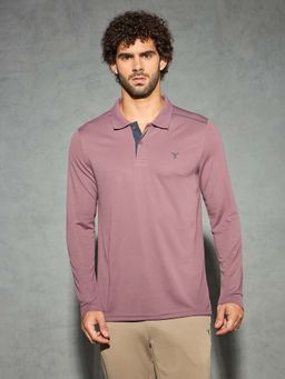 Technosport - Men Solid Slim Fit Polo Sports T-Shirt With Technocool