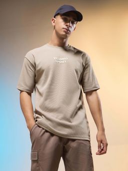 Technosport - Men Printed Relaxed Fit Round Neck T-Shirt With Cotflex