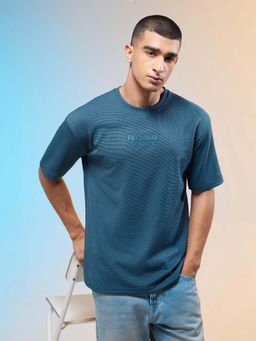 Technosport - Men Printed Relaxed Fit Round Neck T-Shirt With Cotflex