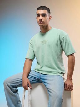 Technosport - Men Printed Relaxed Fit Round Neck T-Shirt With Cotflex