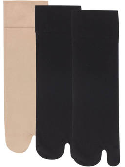 NEXT2SKIN - Womens Nylon Ankle Length Opaque Thumb Multi-Color Socks - Pack of 3
