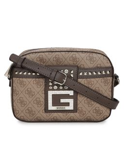 Guess - LOGO BLING Brown Sling Bag