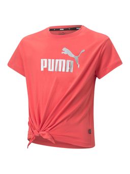 Puma - Ess Logo Knotted Girls Pink T-Shirts