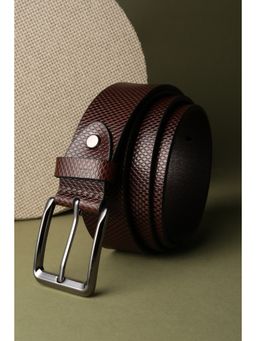Allen Solly - Men Brown Textured Casual Belt