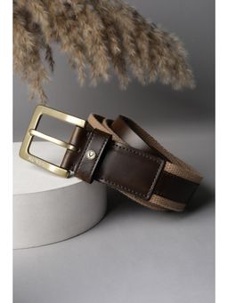 Allen Solly - Men Beige Colorblock Casual Belt