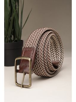 Allen Solly - Men Brown Textured Casual Belt