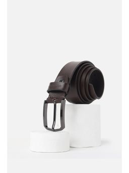 Peter England - Men Brown Solid Genuine Leather Belt
