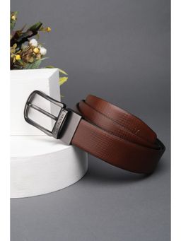 Van Heusen - Men Brown Textured Formal Belt