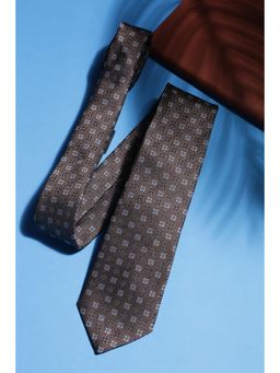 Van Heusen - Men Brown Embroidered Casual Tie