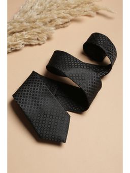Van Heusen - Men Black Textured Casual Tie