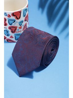 Van Heusen - Men Purple Embroidered Casual Tie