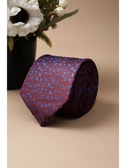 Van Heusen - Men Maroon Embroidered Formal Tie