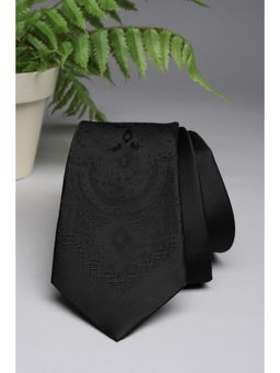 Van Heusen - Men Black Textured Party Tie