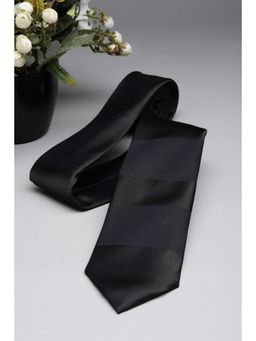 Van Heusen - Men Black Textured Party Tie