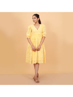 HANDME - Sunshine Schiffli Cotton Dress