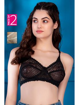 Clovia - Lace Bras - Non-Padded Non-Wired Full Coverage (Pack of 2)