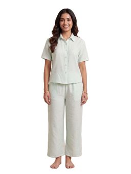 FABLUSH - Women Nightwear Nightsuit Green (Pack of 2)