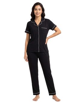 FABLUSH - Women Nightwear Nightsuit Black (Pack of 2)
