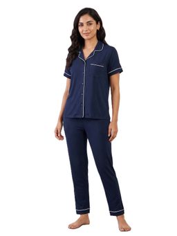 FABLUSH - Women Nightwear Nightsuit Blue (Pack of 2)