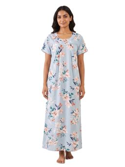 FABLUSH - Women Nightwear Nighty Blue